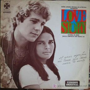 Disques de vinyle: LOVE STORY. Versión original. Musica compuesta por Francis Lai. Paramount 531-03